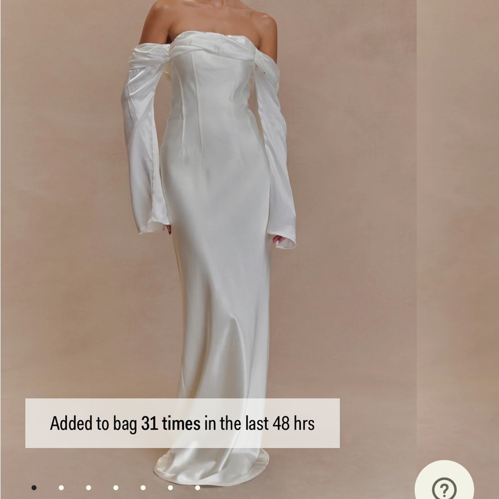 Giselle Meshki Elegant Off-Shoulder White Dress